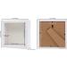 7x7 White Shadow Box Frame - Deep Display Case for Dried Flowers, Crafts, Wedding Memories, and More - Wall & Tabletop Shadow Box - Buy Online on GoSupps.com