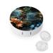 Contact Lens Case Dragonfly Flying on The Pond Print Plastic Contact Lens Case contact Lens Care Box ontact Lens Travel Box