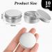 Aluminium Jars Small Aluminium Can Aluminium Jars Round Empty Metal Jars Container for Cream Lotion Powder Sample Makeup Storage 50 ml 10 Pieces - Buy Online on GoSupps.com