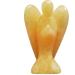 Lovionus89 Ice Yellow Jade Guard Angel Statue - Hand-Carved Healing Crystal Decoration 5cm | Unique Home Decor - Buy Online on GoSupps.com