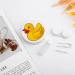 Yellow Duck Round Case For Contact Lens Kit Storage Box with Mirror Printed - Buy Online on GoSupps.com