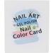 Nail Color Card Book 46 Colors Nail Art Display Book Firm Durable for Nail Salon Supplies for Women Girl for Nail Art Works Display - Buy Online on GoSupps.com