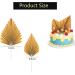 8 Pcs Gold Cake Topper Decorations Gold Palm Leaf Cake Toppers With Gold Cake Insert Decoration cake decorations for Birthday Party WeddingValentine's Day Baby Shower Diy - Buy Online on GoSupps.com