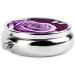 Buy Purple Butterfly Round Pill Box | 3 Compartment Mini Travel Organizer for Vitamins & Medications - Buy Online on GoSupps.com