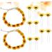 Angoily 4 Sets Hair Barrettes Hair Clip Tiara Sunflower Headband Headress Headgear Seaside Wreath Beach 1 count (Pack of 1) Yellowx2pcs - Buy Online on GoSupps.com