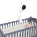 HOLACA Baby Monitor with Camera Holder for eufy Security SpaceView Baby Monitor with 5 Inch LCD Display Spaceview Pro and Spaceview S Baby Monitor Clip Crib Holder clip crib mount White