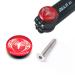 DEER U 1 1/8 inch Light Bicycle Aluminum Headset Top Cap & Stainless Steel Bolt MTB Bike, Bolt Cap Covered Spider-Red