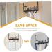 WOONEKY Nail- Coat Hook Wall Hooks for Coats Over Door Towel Rack Cabinet Hanger Towel Hook Black Metal - Buy Online on GoSupps.com