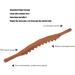 Alomejor Gua Sha Stick - Carbonized Double Row 20 Beads Lymphatic Drainage Massager for Neck & Shoulder Relief - Buy Online on GoSupps.com