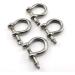 Heyous 4pcs Stainless Steel 1/4 Inch Screw Pin Anchor Shackles - Heavy Duty Bow Shape Load Clamps for Chains, Wirerope Lifting, Camping & Survival - Buy Online on GoSupps.com