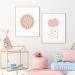 Rainbow Clouds Poster Set - Kids Room Decor | 30x40 cm Wall Art for Boys & Girls | Unframed Nursery Decoration - Buy Online on GoSupps.com