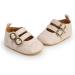Baby Girls Mary Jane First Walking Shoes | Anti-Slip Princess PU Leather Infant Shoes (0-6 Months) - F Banki - Buy Online on GoSupps.com