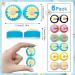 Cosysparks 6-Pack Daisy Travel Contact Lens Containers - Portable Mini Lens Box for Home & On-the-Go - Buy Online on GoSupps.com