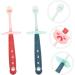 CLISPEED Baby Toothbrush Set - 8 Soft Silica Gel Brushes for Kids - Assorted Colors | Gentle Dental Care for Children - Buy Online on GoSupps.com