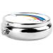 Shop Small Rainbow Round Pill Box | 3 Compartment Mini Travel Organizer for Vitamins & Medications - Buy Online on GoSupps.com