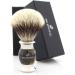 JAG Shaving Razor Brush - Silver Tip Lee Series | Green Horn Imitation | Perfect Match for Your Razor Planer - Buy Online on GoSupps.com