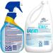 Tile Mold & Mildew Remover Bundle with Bleach - 32oz Spray 64oz Refill Gloves Brush & Cleaning Cloths - Buy Online on GoSupps.com
