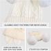 XIAOHAWANG Warm Kids Beanie | Winter Knitted Baby Hat with Pompom | 0-6 Months | White - Buy Online on GoSupps.com