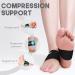Copper Arch Support for Plantar Fasciitis & Flat Foot Pain Relief - Gel Pads for Fallen Arches - Size 7.9 to 9.5 Inches - Dark Grey - Buy Online on GoSupps.com