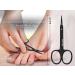 Buy Stainless Steel Curved Cuticle Scissors with Tower Tip - Black | Precision Nail Care Tools for Perfect Grooming - International Shipping Available - Buy Online on GoSupps.com