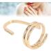 Fingernail Tip Opening Ring - Gold Decorative Nail Ring for Women | Fingertip Jewelry Nail Art Accessory for Valentine's Day - Buy Online on GoSupps.com