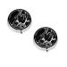 (Black and White Marble) Round Pill Box 3 Compartment Pill Box Mini Decorative Pocket Purse Portable Travel Medicine Tablet Vitamin Holder Organizer Pill Case