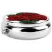 Gothic Rose Print Mini Round Pill Box | 3 Compartment Travel Pill Organizer | Portable Medicine Case for Home & Office - Buy Online on GoSupps.com