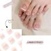 SINLOV Square Fake Toenails Nude Pink Glossy Print on False Toe Nails French Short Full Cover False Artificial Toenails Nails for Women and Girls  - Buy Online on GoSupps.com
