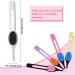Chumia 5-Piece Non-Slip Grip Tweezer Set - Stainless Steel Precision Tweezers for Hair Removal and Shaping - Colorful Rubber Grip - Blackhead and Splinter Remover - Buy Online on GoSupps.com
