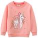 Girls Sweatshirt for Kids Cotton Top Casual Jumper Girl T Shirt Toddler Clothes Long Sleeve Pullover Age 1-12 Years 2-3 Years Unicorn 06