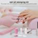 Minkissy 6-Piece Nail Art Silicone Stamp Set - Clear Nail Stamper & Scraper for Perfect Manicure - Buy Online on GoSupps.com