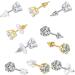 Earring Backs 10 Styles Set | Safety Bullet Earring Clutch | Hypoallergenic | 1040 Pieces - Buy Online on GoSupps.com