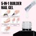 Tomicca 5 in 1 Milky White Builder Nail Gel 15ml - UV/LED Rubber Base for Nail Extension Repair & Strengthening - Buy Online on GoSupps.com
