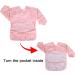 Luxja Baby Waterproof Long Sleeve Bib for Toddler (6-24 Months) - Flamingo Print - Buy Online on GoSupps.com