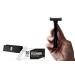 OneBlade Hybrid Safety Razor with Stand & 10 Premium Japanese Feather FHS Refill Blades - For All Skin Types - Single Blade Razor Black