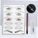 Beatifufu Practice Skin Kit Kit Skin End Single Pen Eyebrow Mouth Microblading Semi-permanent Eye Practice and White - Buy Online on GoSupps.com