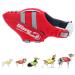 Zooland life jacket dog dog life jacket with excellent buoyancy adjustable & durable Reflective lifesaver for small medium and large dogs L red red l