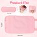 Reusable Pink Castor Oil Pack Massage Belt Set for Neck & Belly - Non-Expired TPU Oil Packs for Soothing Relief - Buy Online on GoSupps.com