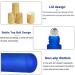 Frosted Glass Essential Oil Roller Bottles 10pcs - Dark Blue, Wood Grain Cap, Stainless Steel Roller Balls - 10ml Empty Perfume Bottles - Buy Online on GoSupps.com