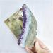 Crystal Rough Specimen Healed Natural Carved Crystal Stone Amethyst Cluster Butterfly Fairy for Home Decor As a Gift 11-12 cm Purple