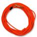 Organic leash 10m drag line made of round biothane with carabiner - dog leash leash for small & large dogs i dirt and water -repellent - in orange