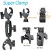Fotoleey Action Camera Motorcycle Mount for Insta360 X4/X3/X2 One RS GoPro Hero 12/11/10 - 360 Rotation Double Clamp Aluminum for Double Stability - Buy Online on GoSupps.com