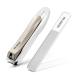 MR.GREEN Professional Stainless Steel Splash Resistant Nail Clipper Removable Design Nail Clipper Nail Trimmer Nail Art Tool (L+ Nano Glass File) L+Nano Glass File