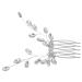 MAGICLULU Small Side Comb Wedding Bridal Hair Comb Rhinestone Hair Comb Wedding Hair Side Comb Rhinestone Hair Decoration Wedding Hair Comb Hair Accessories Leaf Bride Rhinestones
