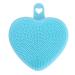 minkissy Exfoliator Brush Exfoliate Brush Silicone Face Scrubber Heart Shaped Face Brush Double Side Face Brush Manual Exfoliating Brush Face Cleansing Brush Scrubber Facial Brush Pores 9.8x8.4cm