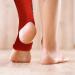 AQF MMA Ankle Support Brace Guard Kick Boxing Sprains Achilles Tendon Pain Relief Elastic Compression Sleeve (Red L) - Buy Online on GoSupps.com