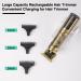 clinmday Electric Hair Trimmer Set Convenient & Type-C Charger & Long-Lasting Battery Powered Hair Trimmer or Beard Trimmer with Digital Display Suitable Home and Travel for Men Bronze Coffee - Buy Online on GoSupps.com