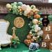 143Pcs Sage Green Balloon Garland Arch Kit Jungle Safari Woodland Balloon Garland Arch Sage Green Brown Beige Gold Balloons for Baby Shower Wild One Safari Birthday Decorations (Sage Green) - Buy Online on GoSupps.com