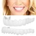 Fluktrix veneers for upper and lower teeth 2 pairs of veneers to put on teeth smile smile artificial teeth cover tooth whitening false teeth unit size temporary dentures