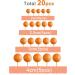 Astaron 20-Piece Orange Mini Balloon Cake Toppers | Wedding & Birthday Party Decor - Buy Online on GoSupps.com